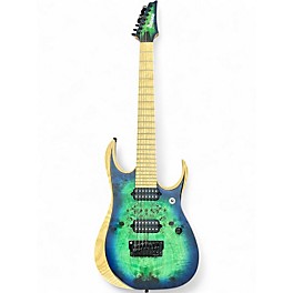 Used Ibanez RGDIX7MP8 Green Solid Body Electric Guitar