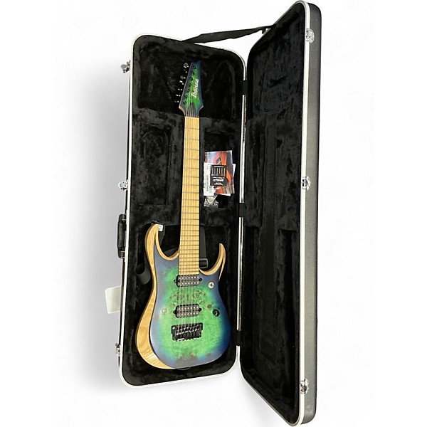 Used Ibanez RGDIX7MP8 Green Solid Body Electric Guitar