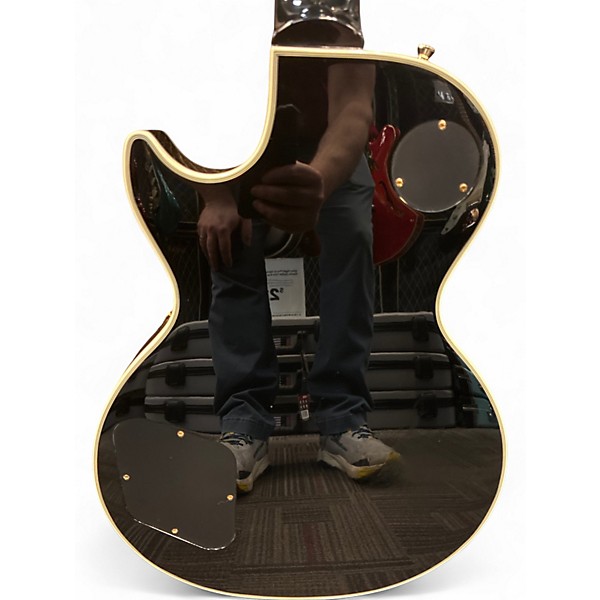 Used Epiphone Les Paul Custom Black Solid Body Electric Guitar