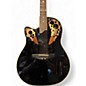 Used Ovation CS247 Celebrity Left-Handed Black Acoustic Electric Guitar
