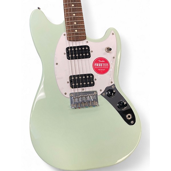 Used Squier Sonic Mustang Seafoam Green Solid Body Electric Guitar