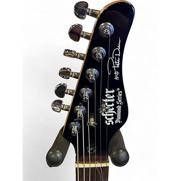 Used Schecter Guitar Research Pete Dee "Adicts" Signature Black Solid Body Electric Guitar