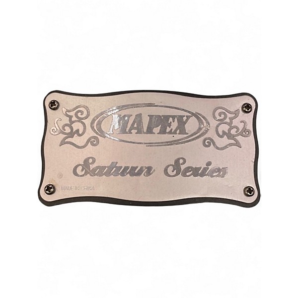 Used Mapex 4 Piece Saturn Standard Electric Blue Sparkle Drum Kit