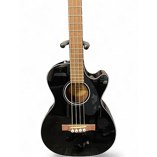 Used Fender CB60SCE Black Acoustic Bass Guitar