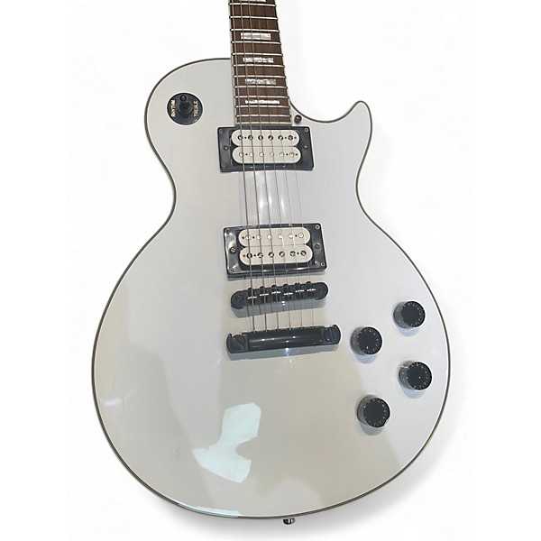 Used 2001 Epiphone Les Paul Custom Alpine White Solid Body Electric Guitar