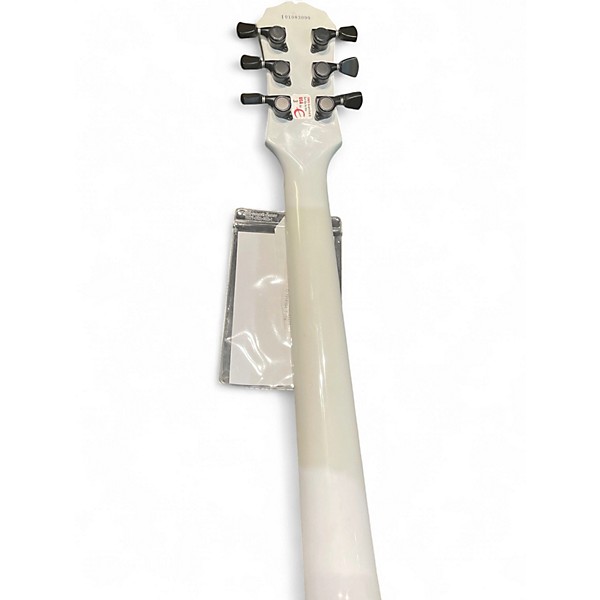 Used 2001 Epiphone Les Paul Custom Alpine White Solid Body Electric Guitar