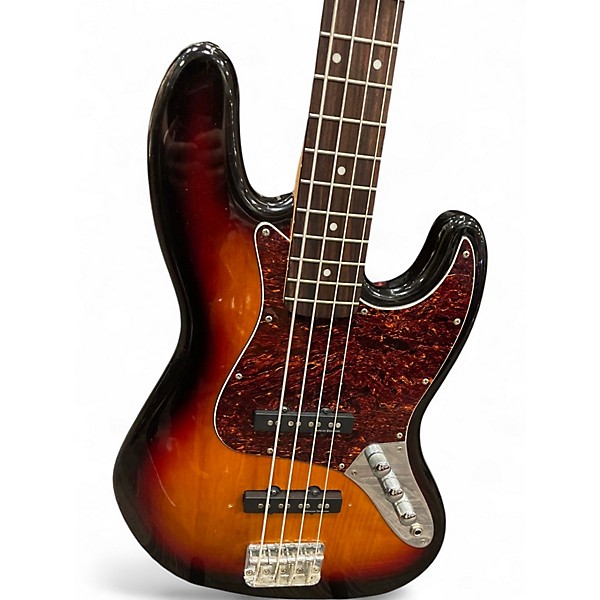 Used Squier Vintage Modified Jazz Bass 3 Color Sunburst Electric Bass Guitar