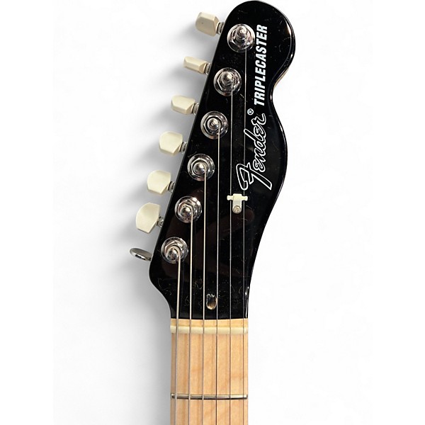 Used Fender TRIPLECASTER Black Solid Body Electric Guitar