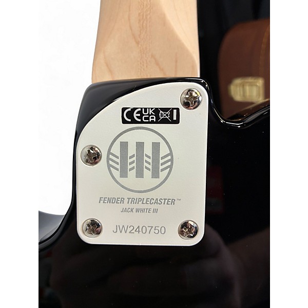 Used Fender TRIPLECASTER Black Solid Body Electric Guitar