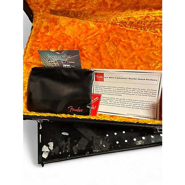 Used Fender TRIPLECASTER Black Solid Body Electric Guitar