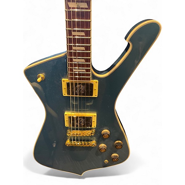 Used Ibanez IC420 Iceman Antique Blue Metallic Solid Body Electric Guitar