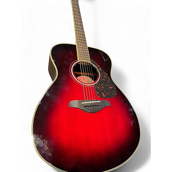 Used Yamaha FS730S Red Acoustic Guitar