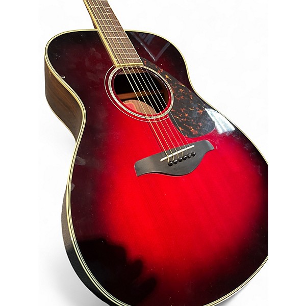 Used Yamaha FS730S Red Acoustic Guitar