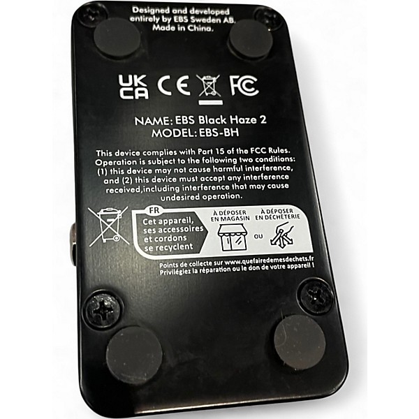 Used EBS BLACK HAZE 2 Effect Pedal