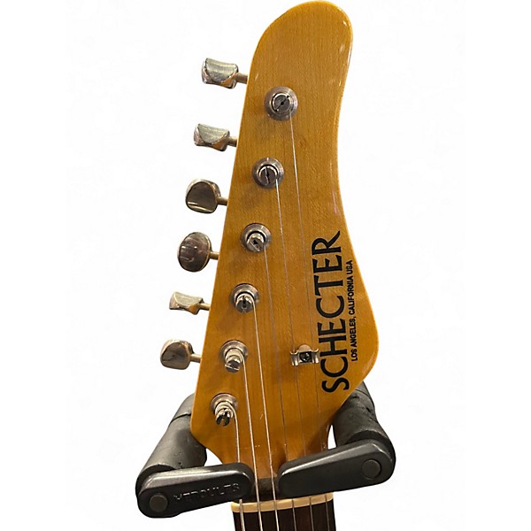 Used Schecter Guitar Research California S Series Teal Solid Body Electric Guitar