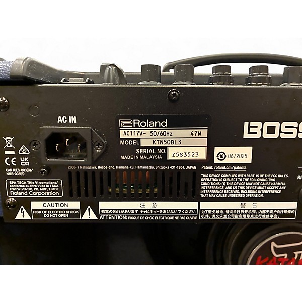 Used 2025 BOSS Katana KTN50 Gen 3 Guitar Combo Amp
