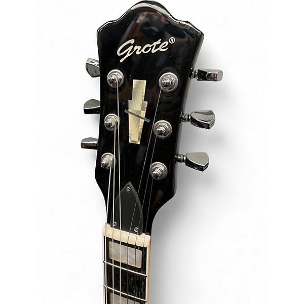 Used Grote SINGLE CUT Trans Green Solid Body Electric Guitar