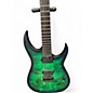 Used Schecter Guitar Research KM6 MKIII Trans Green Solid Body Electric Guitar