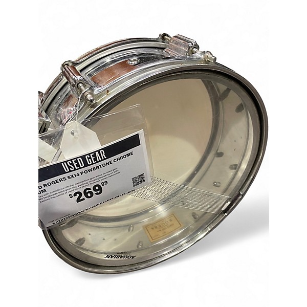 Used Rogers 5X14 Powertone Chrome Drum