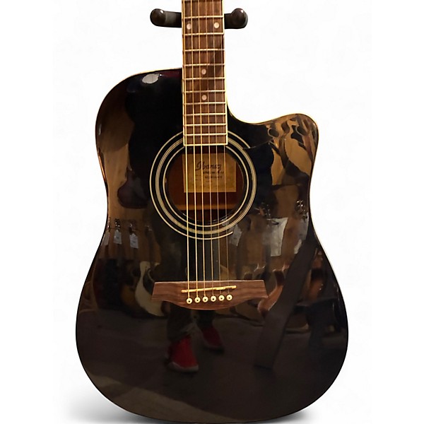 Used Ibanez V70CE Black Acoustic Electric Guitar