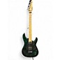 Used Schecter Guitar Research SUN VALLEY SUPER SHREDDER BLACK AND GREEN Solid Body Electric Guitar thumbnail