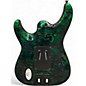 Used Schecter Guitar Research SUN VALLEY SUPER SHREDDER BLACK AND GREEN Solid Body Electric Guitar