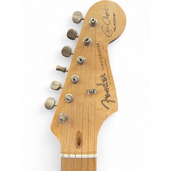 Used Fender Artist Series Eric Clapton Stratocaster Black Solid Body Electric Guitar