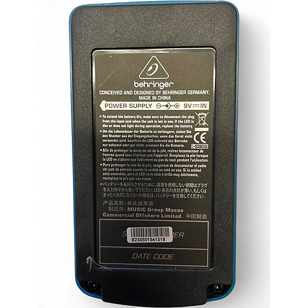 Used Behringer TM300 Tube Amp Modeler Effect Pedal