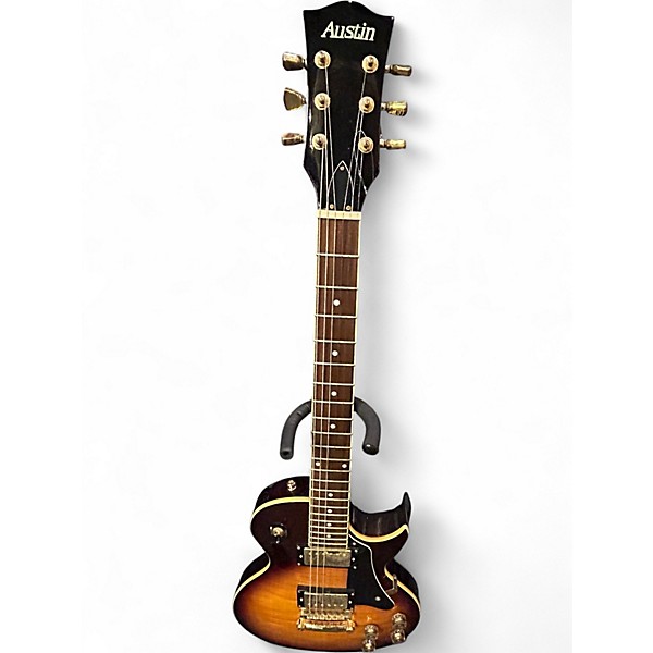 Used Austin LP Style Guitar 2 Tone Sunburst Solid Body Electric Guitar