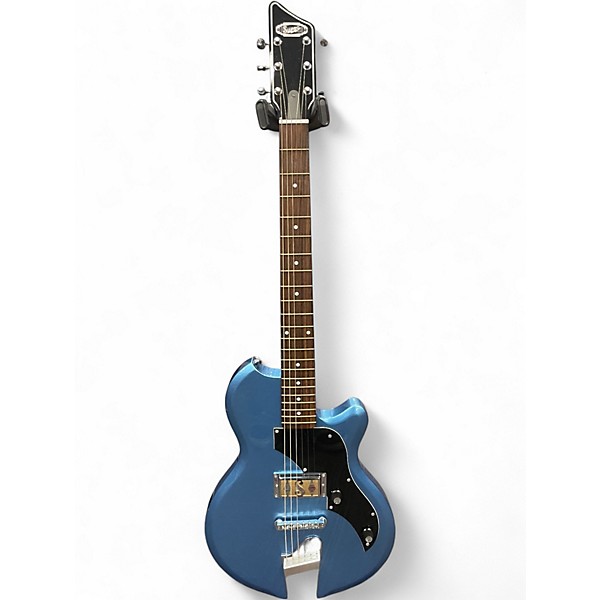 Used Supro 2010BM Jamesport Ocean Blue Metallic Solid Body Electric Guitar