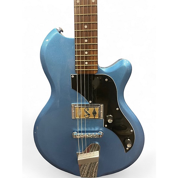 Used Supro 2010BM Jamesport Ocean Blue Metallic Solid Body Electric Guitar