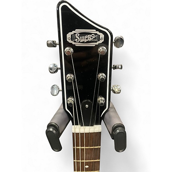 Used Supro 2010BM Jamesport Ocean Blue Metallic Solid Body Electric Guitar