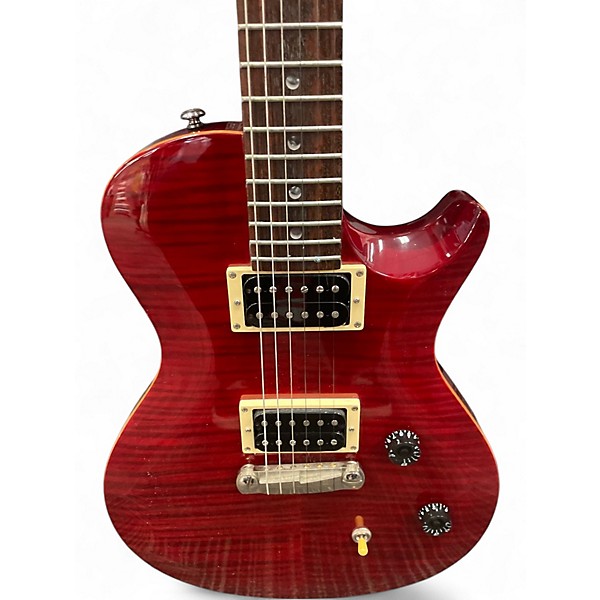 Used PRS Singlecut SE TRANS FLAME RED Solid Body Electric Guitar