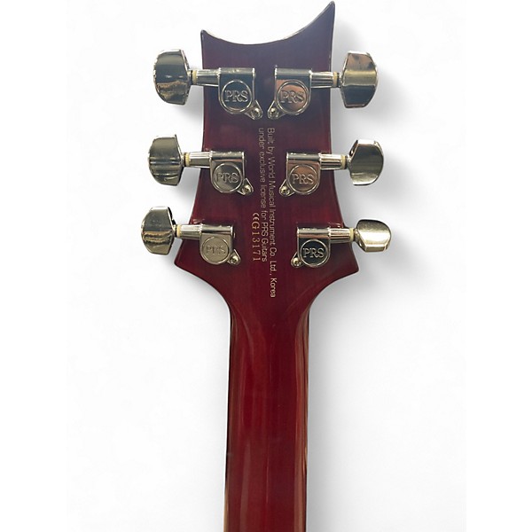 Used PRS Singlecut SE TRANS FLAME RED Solid Body Electric Guitar