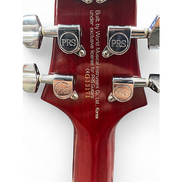 Used PRS Singlecut SE TRANS FLAME RED Solid Body Electric Guitar