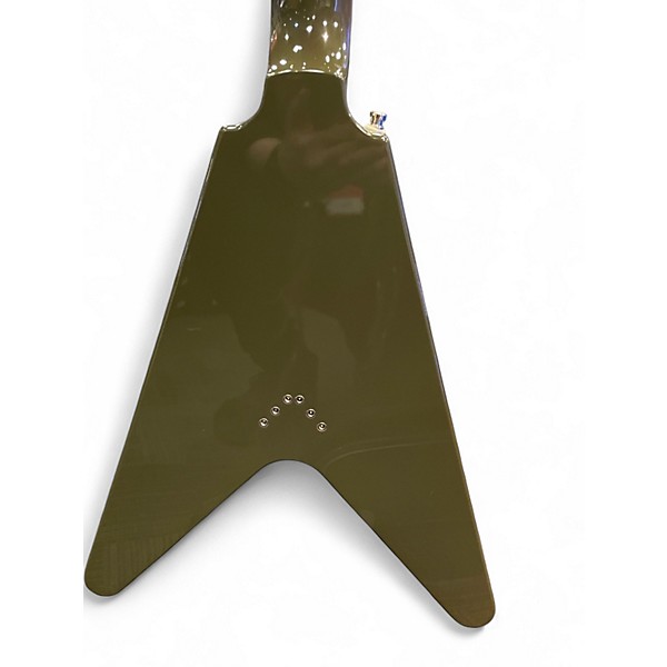 Used Epiphone 1958 Korina Flying V OLIVE DRAB Solid Body Electric Guitar
