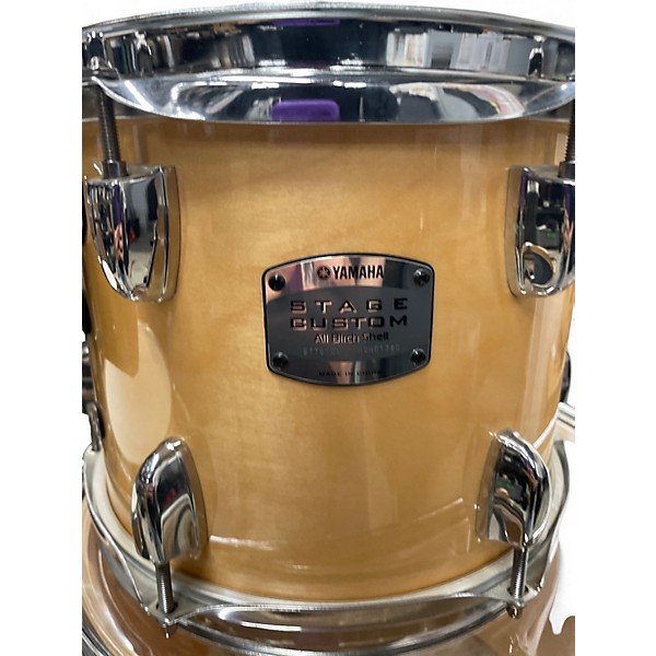 Used Yamaha 5 Piece Stage Custom Natural Drum Kit