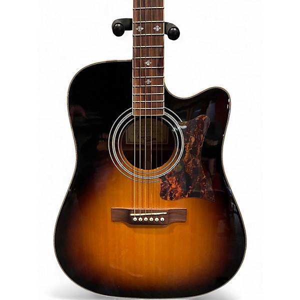 Used Epiphone DR500MCE Masterbuilt 3 Color Sunburst Acoustic Electric Guitar