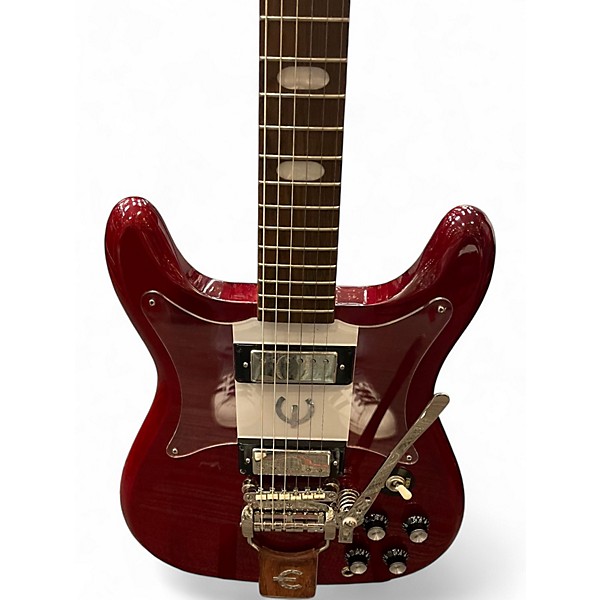 Used Epiphone 50th Anniversary 1962 Reissue Crestwood Custom Cherry Solid Body Electric Guitar