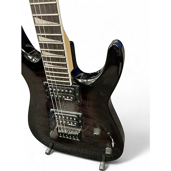 Used Jackson JS32Q Dinky Arch-Top Trans Black Solid Body Electric Guitar