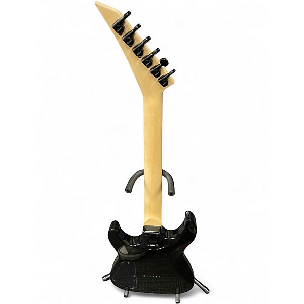 Used Jackson JS32Q Dinky Arch-Top Trans Black Solid Body Electric Guitar