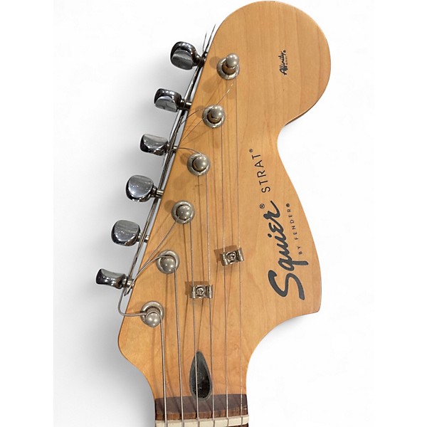 Used Squier Affinity Stratocaster Antique White Solid Body Electric Guitar