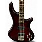 Used Schecter Guitar Research Stiletto Extreme 4 String Black Cherry Electric Bass Guitar