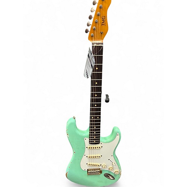Used TMG Stratocaster surf green Solid Body Electric Guitar
