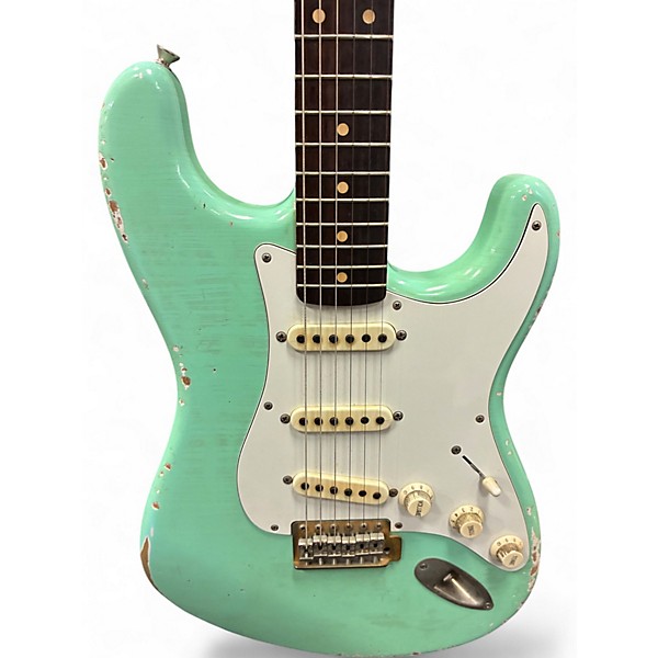 Used TMG Stratocaster surf green Solid Body Electric Guitar