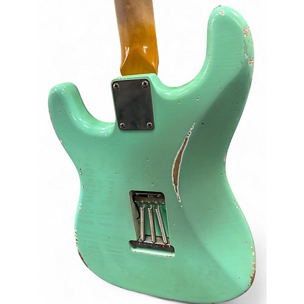 Used TMG Stratocaster surf green Solid Body Electric Guitar