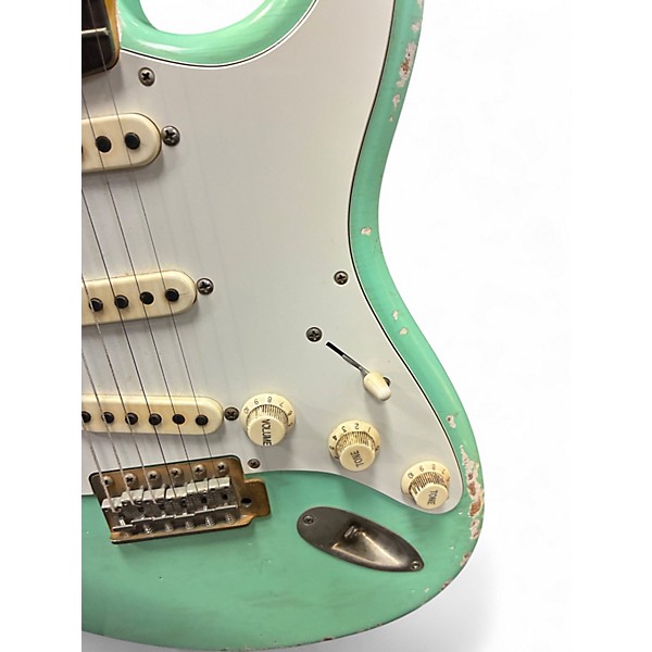 Used TMG Stratocaster surf green Solid Body Electric Guitar