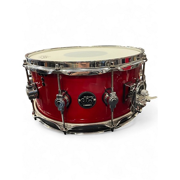 Used DW 14X6.5 Performance Series Snare CHERRY STAIN Drum
