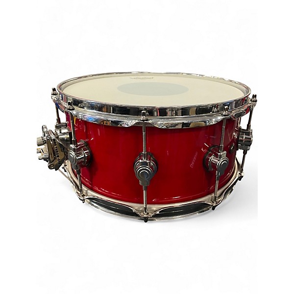 Used DW 14X6.5 Performance Series Snare CHERRY STAIN Drum