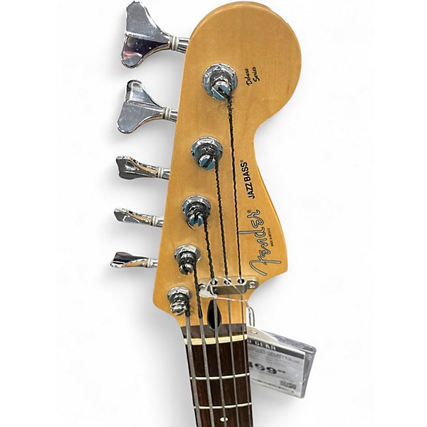 Used 2014 Fender Deluxe Jazz Bass V with Noiseless Fender Pickups 2 Color Sunburst Electric Bass Guitar